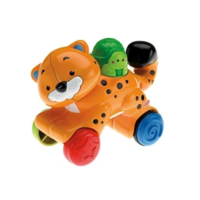 Afbeelding van Fisher Price Speelgoed geweldig dieren Press en Go Cheetah, baby peuter 6 36 maanden