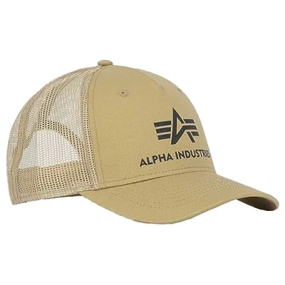 Afbeelding van Alpha Industries Basic Trucker Unisex Pet, Maat: One Size, Sand