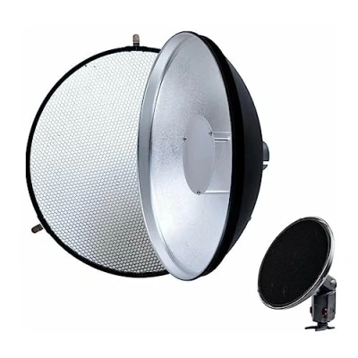 Afbeelding van Godox AD360 Witstro AD S3 Reflector voor schoonheidsgerechten met HoneycoMB AD180 / 360 Zwart