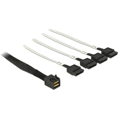 Afbeelding van Delock 83392 kabel Mini SAS HD SFF 8643 &gt; 4 x SATA 7 polig 0,5 m
