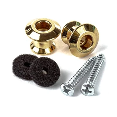 Afbeelding van Dunlop 2PSLS034G Straplok Dual Design Strap Button Set Gold