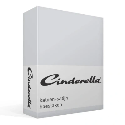 Afbeelding van Satijnen Hoeslaken Cinderella Light Grey 90 x 210 cm