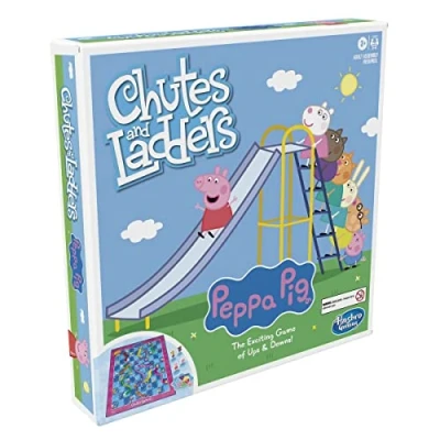 Afbeelding van Hasbro Gaming Chutes en Trappen: Peppa Varken Printing Board Game voor kinderen vanaf 3 jaar, 2 4 spelers