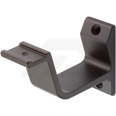 Afbeelding van Trapleuning houder vlak profiel, mat zwart 76 mm