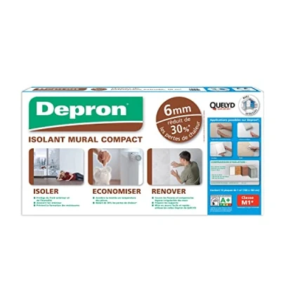 Afbeelding van Quelyd Depron platen G6 dikte 6 mm warmte isolatieplaat isolatie voor binnenwanden kleur: wit 10 à 1 m² (100 x 100 cm)
