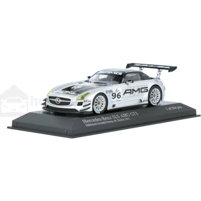 Afbeelding van Mercedes Benz SLS AMG GT3 Minichamps Modelauto 1:43 2011 Lance David Arnold / Cheng Confu Mika