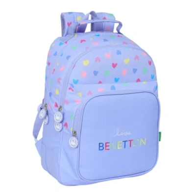 Afbeelding van Schoolrugzak Benetton Lila 32 x 42 15 cm