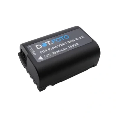 Afbeelding van Dot.Foto DMW BLK22 Premium 7.2v / 2200mAh Oplaadbare Batterij voor Panasonic Lumix DC S5, S5II, S5IIX, S9, G9II, GH5, GH5II, GH5S, GH6