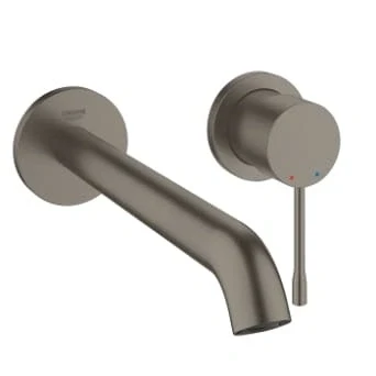 Afbeelding van Grohe Essence New afdekset 2 gats wastafelkraan 230 hard Graphite Geborsteld