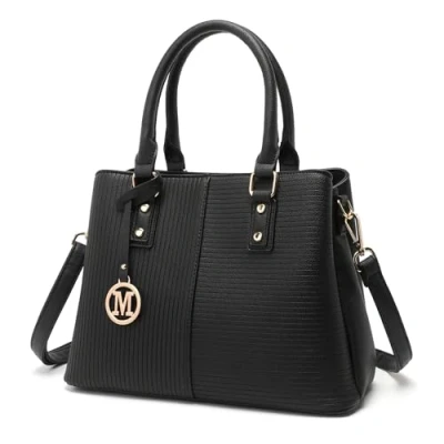 Afbeelding van Miss Lulu Dames Schoudertas Handtas Laptoptas 13.3&quot; Zwart