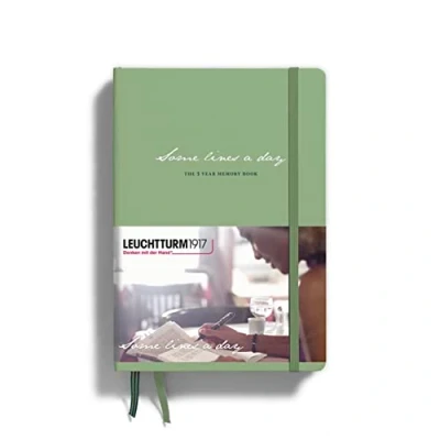 Afbeelding van Leuchtturm1917 A5 Dagboek Some Lines A Day Sage (lichtgroen)