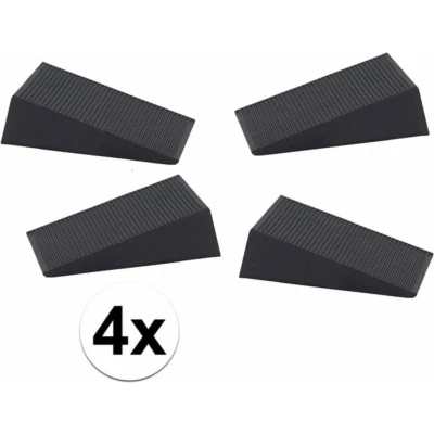 Afbeelding van Benson Deurstopper Rubber 16 mm Zwart 4 stuks