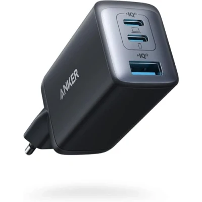 Afbeelding van Anker oplader 735 (Nano II 65W), USB C oplader, PPS 3 poorts compacte opvouwbare snellader voor MacBook Pro/Air, iPad Pro, Galaxy S20/S10, Dell XPS 13, Note 20/10+, iPhone 13/Pro , Pixel en meer