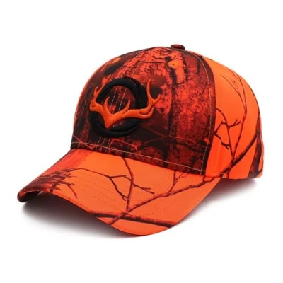 Afbeelding van QOHNK Unisex Baseball Cap, Camouflage Mannen Verstelbare Jungle Hoed, Outdoor Jacht Hoed 3D Herten Oranje, one size