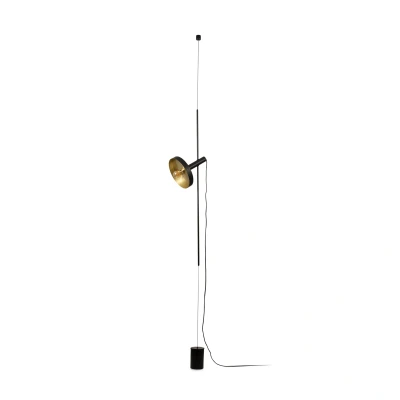 Afbeelding van Faro Whizz spanlamp zwart/goud vloer / plafond spot