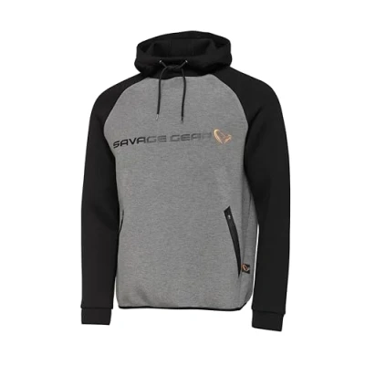 Afbeelding van Savage Gear Tec Foam Hoodie Dark Grey Melange XXL Vis trui