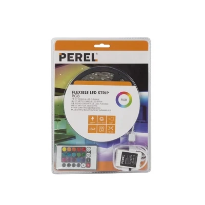 Afbeelding van 5 meter IP61 LED strip RGB Complete set Inkortbaar
