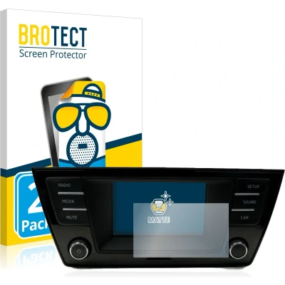 Afbeelding van BROTECT Screenprotector voor Skoda Fabia 3 Radio Swing Folie Beschermfolie matte (2 Stuks)
