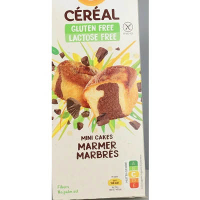 Afbeelding van 6x Céréal Mini Cakes Marmer Glutenvrij en Lactosevrij 200 gr