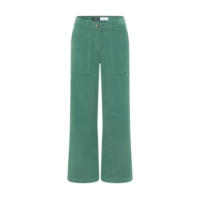 Afbeelding van Cecil WIDE Broek, Dames, Maat: 25x30, Grün