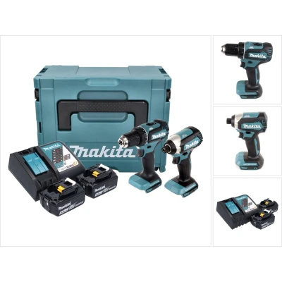 Afbeelding van Makita DLX2289TJ combiset DDF485 18v Boor en schroefmachine + DTD153 Accu slagschroevendraaier met 5.0Ah accu&quot;;s