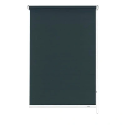 Afbeelding van GARDINIA Rolgordijn met zijgeleiding, verduisterend, plafond , of wandmontage, ondoorzichtig, montagemateriaal meegeleverd, grijs, 92 x 180 cm (BxH)