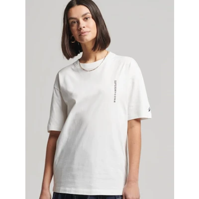 Afbeelding van Superdry Dames tshirt Core Logo Linear T shirt met losse pasvorm