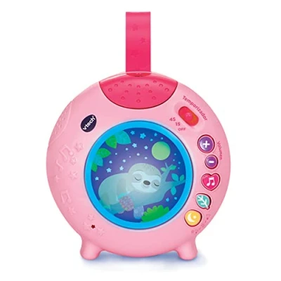 Afbeelding van VTech Slaap met me, draagbare projector voor kinderbed, speelgoed baby&#039;s + 0 maanden, roze, ESP versie (3480 540357)
