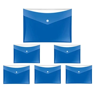 Afbeelding van VELOFLEX A455015 documententas Velocolor, 6 stuks, DIN A5, blauw, gemaakt van PP folie