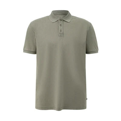 Afbeelding van Q/S by s.Oliver regular polo olijfgroen
