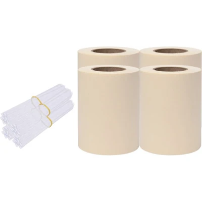 Afbeelding van vidaXL Tuinschermen 4 st 35x0,19 m PVC crèmekleurig