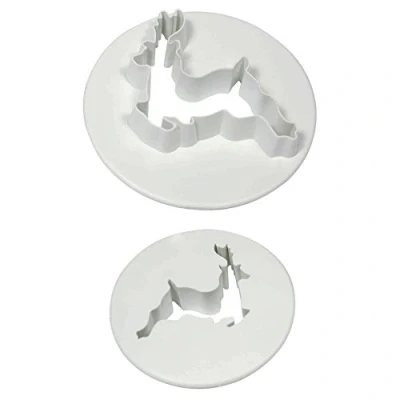 Afbeelding van Kunststof uitsteker rendier set van 2 PME Arts&amp;Crafts