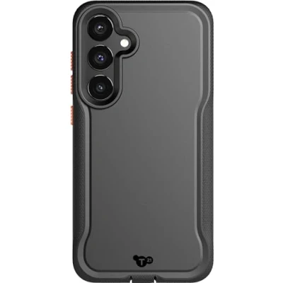 Afbeelding van Tech21 Evo Pro Samsung S24+ Case: 20ft Militaire Valbestendige Bescherming, Hoesje voor Galaxy met verbeterde camerabescherming, 2 lanyards inbegrepen duurzaamheid en veiligheid zwart