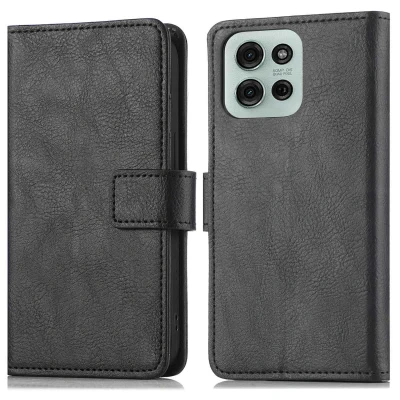 Afbeelding van Motorola moto G75 5G Hoesje Kunstleder imoshion Bookcase Zwart Telefoonhoesje