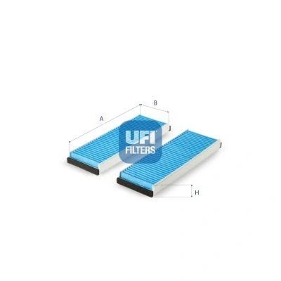 Afbeelding van UFI 34.283.00 Interieurfilter Met antibacteriële werking 233 105 22 MAZDA: RX 8