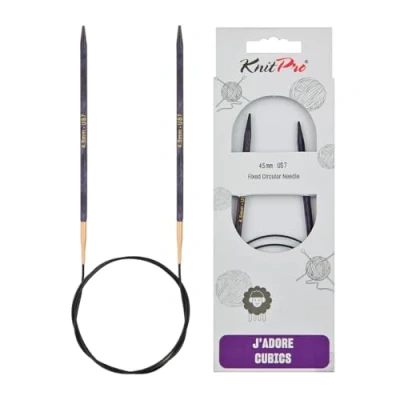 Afbeelding van KnitPro J&#039;Adore Cubics Breinaalden Vaste rondbreinaalden 80 cm x 4,50 mm