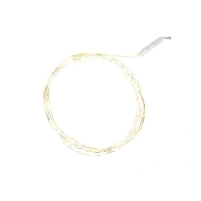 Afbeelding van Ideen mit Herz LED draad lichtketting 1,5 cm lichtafstand extra kleine lampafstand warm wit werkt op batterijen incl. timerfunctie (80 LEDs 150 kabellengte)