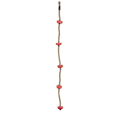 Afbeelding van small foot 11582 klimtouw &quot;Everest&quot;, weerbestendig materiaal, met borgring en stavlakken, vanaf 3 jaar, ca. 200 x 10 cm, naturel