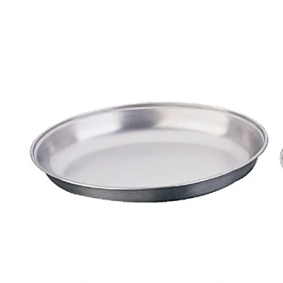Afbeelding van &quot;Ovaal 8&quot; Onverdeelde Plantaardige Schotel Roestvrij Staal Serving Plate Tafelware&quot;