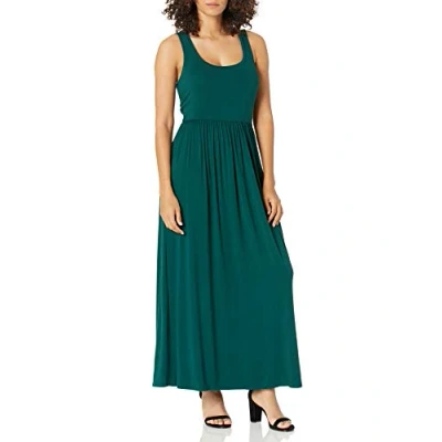 Afbeelding van Amazon Essentials Maxi jurk met taille voor dames (verkrijgbaar in grote maten), jadegroen, S
