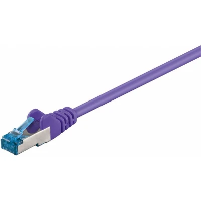 Afbeelding van LogiLink CQ309VS RJ45 Netwerkkabel, patchkabel CAT 6A S/FTP 10.00 m Violet Vlambestendig, Halogeenvrij, Snagless 1 stuk