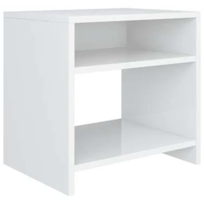 Afbeelding van Nachtkastje 40x30x40 cm bewerkt hout wit