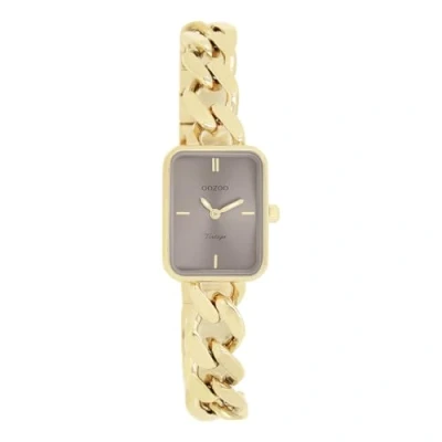 Afbeelding van goudkleurige OOZOO horloge met grove schakelarmband C20363