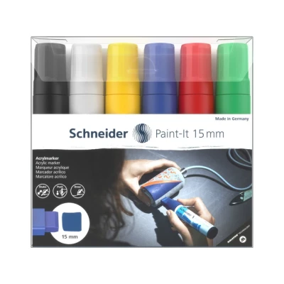 Afbeelding van Acryl Marker Schneider Paint it 330, etui 6st.