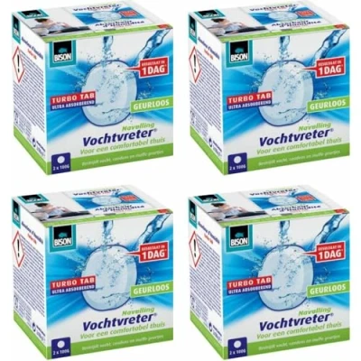 Afbeelding van 4x Bison Vochtvreter Ambiance Neutral Navul Tabs 2 x 100 gr