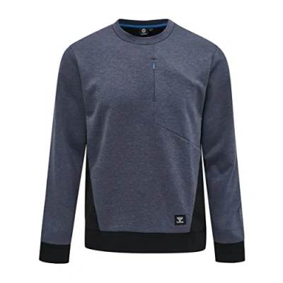 Afbeelding van Hummel Hmltropper Sweater, Heren, Maat: Medium, Black iris melange