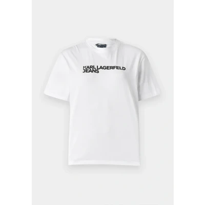 Afbeelding van Karl Lagerfeld Jeans Essential TEE Tshirt print, Dames, Maat: Small, White