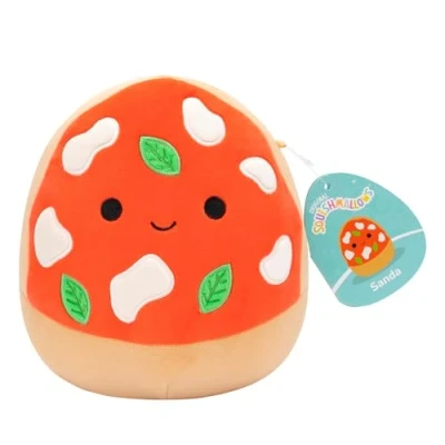 Afbeelding van Squishmallows SQCR06583 Sanda de Pizza 19 cm, officieel Jazwares pluche, superzacht knuffeldier