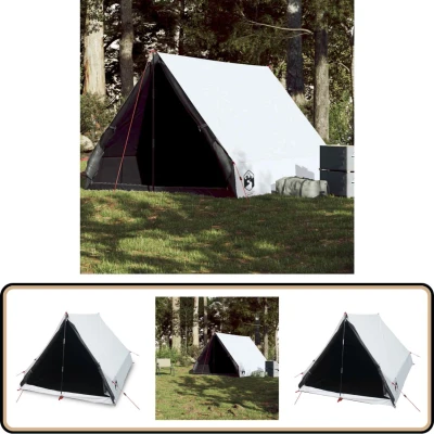Afbeelding van Tent A frame 2 persoons waterdicht verduisterend stof wit