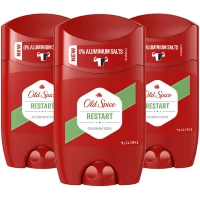 Afbeelding van Old Spice Deo Stick Restart Voordeelverpakking 3 Stuks